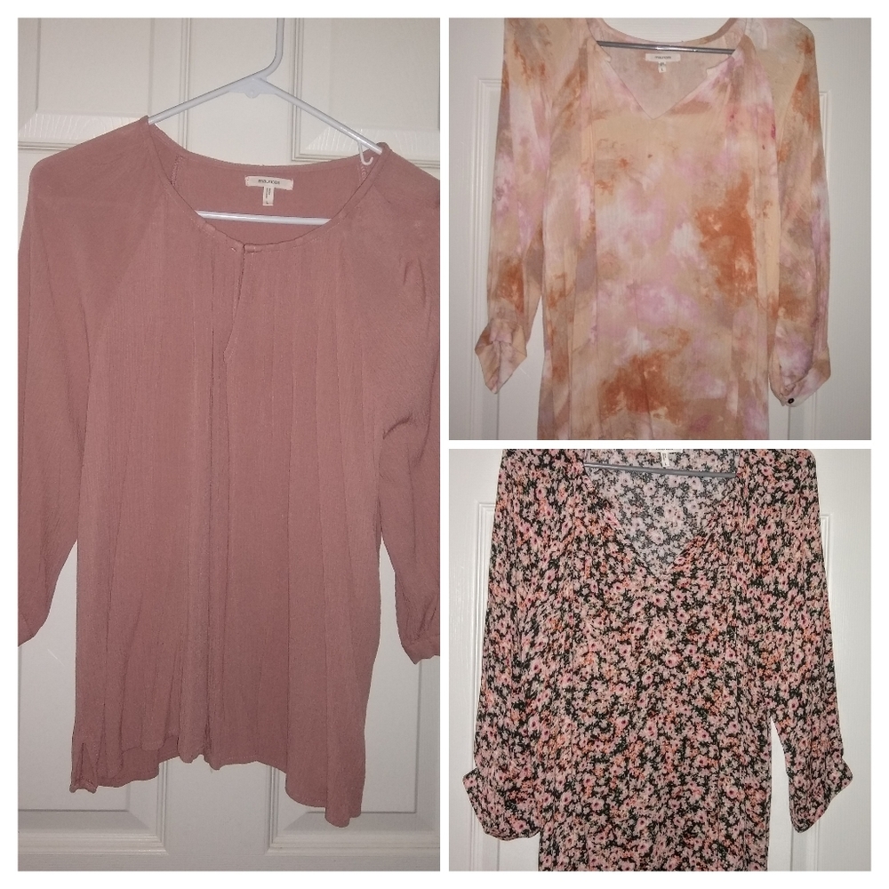 3 Maurice’s Peasant Blouses Size Large